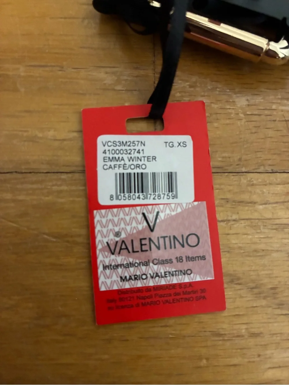 Authentic mario valentino belt Gold-Tone letter gold bag